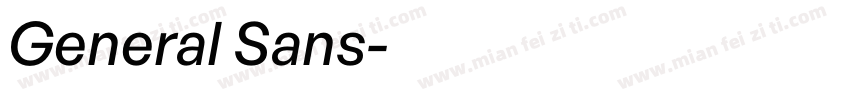 General Sans字体转换